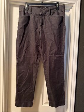 Banana Republic Factory Charcoal Slim Straight Chinos